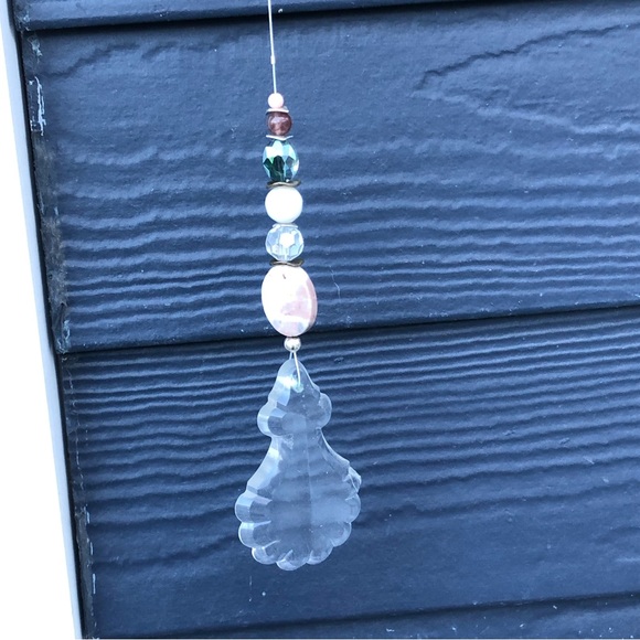 Pink Agate Crystal Suncatcher - Picture 2 of 7